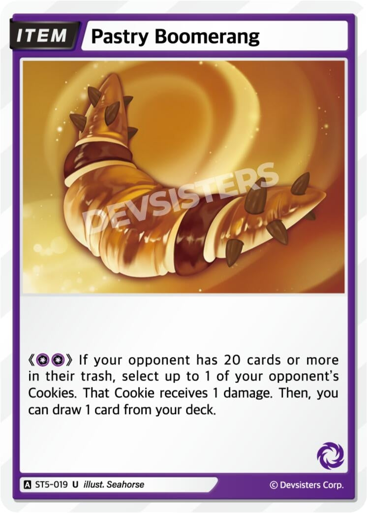 Image for Pastry Boomerang (ST5-019) (ST1-ST5) - CookieRun: Braverse TCG