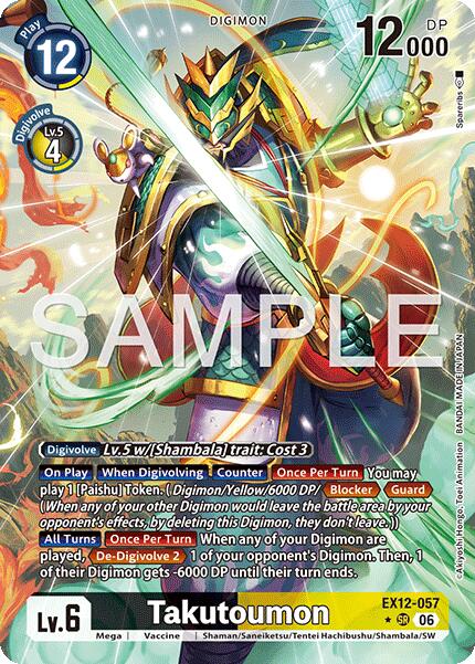 Takutoumon [EX12-057] (Arte alternativo) [Shambala del Mundo Digital]