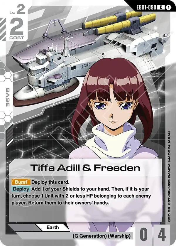 Image for Tiffa Adill & Freeden (EB01-090) (EB01) - Gundam Card Game