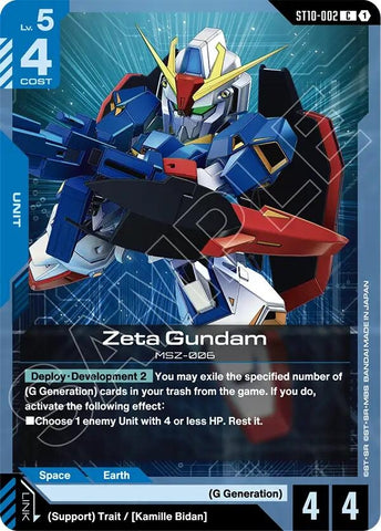 Image for Zeta Gundam (ST10-002) (ST10) - Gundam Card Game