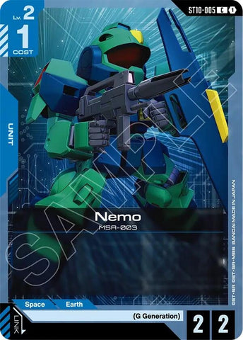 Image for Nemo (ST10-005) (ST10) - Gundam Card Game