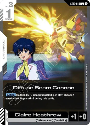 Image for Diffuse Beam Cannon (ST10-015) (ST10) - Gundam Card Game