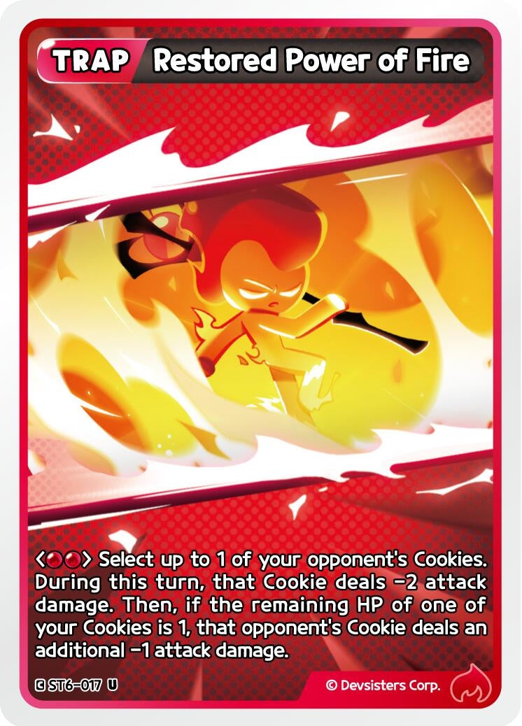 Image for Restored Power of Fire (ST6-017) (ST6-ST10) - CookieRun: Braverse TCG