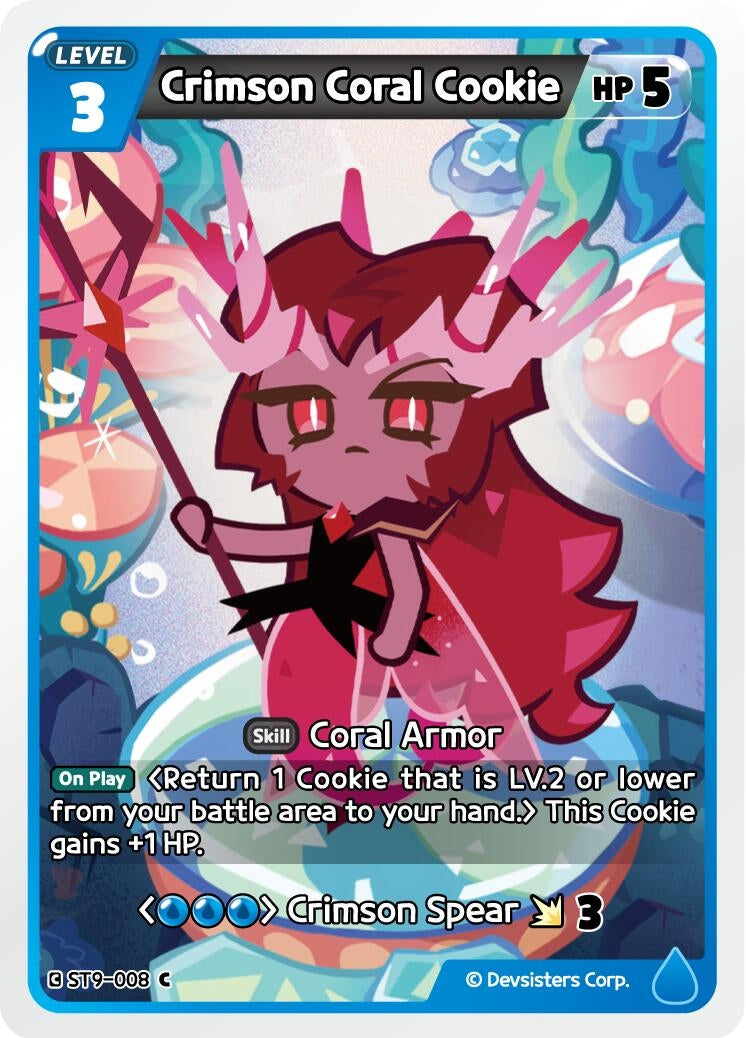 Image for Crimson Coral Cookie (ST9-008) (ST6-ST10) - CookieRun: Braverse TCG