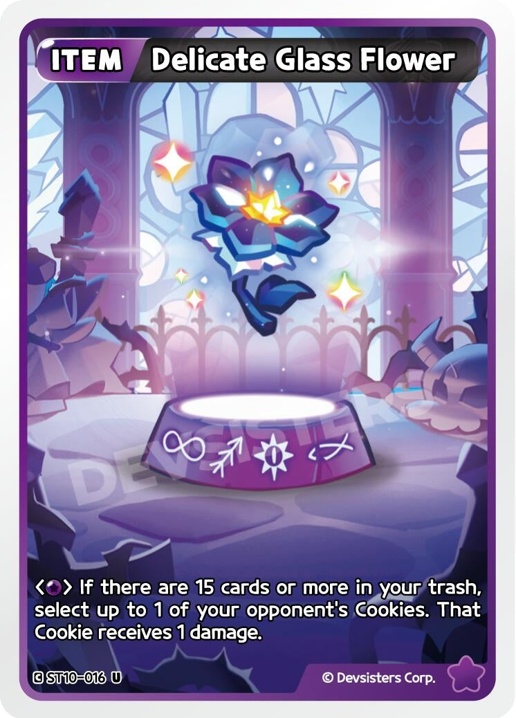 Image for Delicate Glass Flower (ST10-016) (ST6-ST10) - CookieRun: Braverse TCG