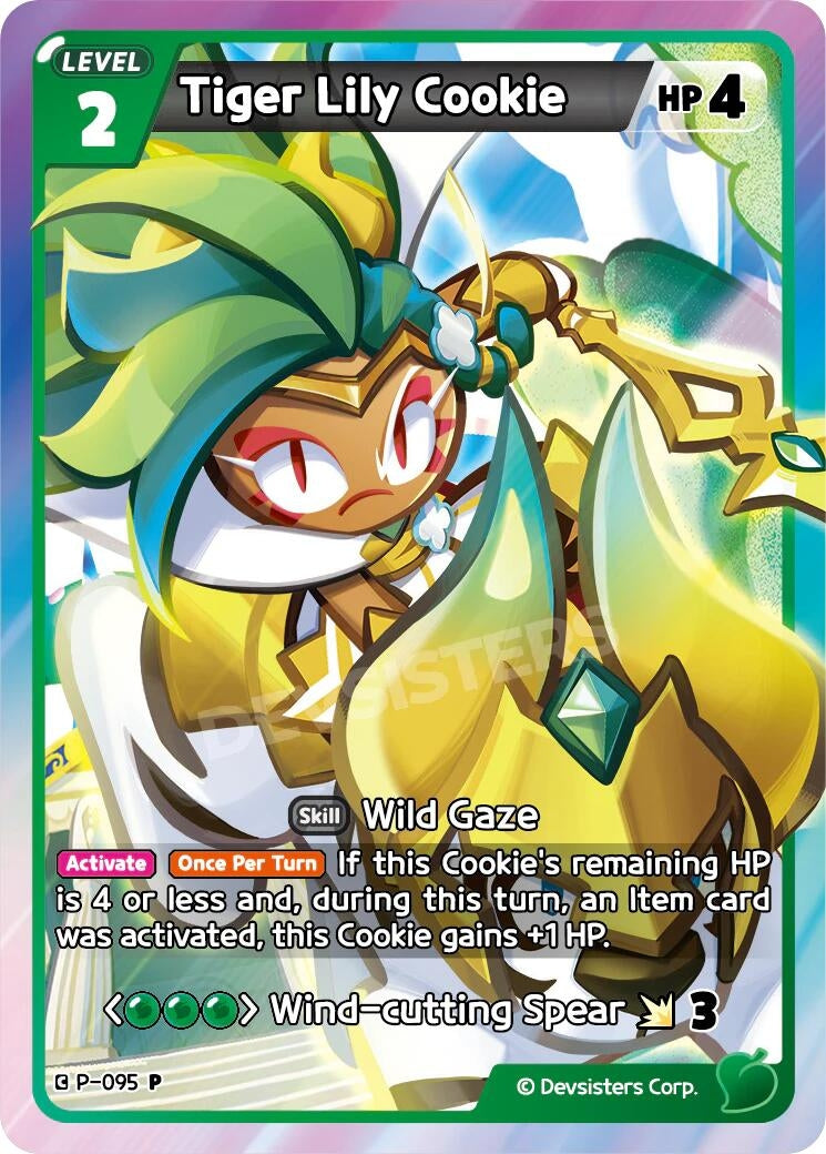 Image for Tiger Lily Cookie (P-095) (P) - CookieRun: Braverse TCG