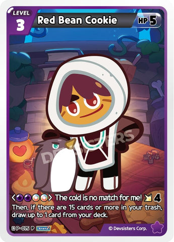 Image for Red Bean Cookie (P-075) (P-075) (P) - CookieRun: Braverse TCG