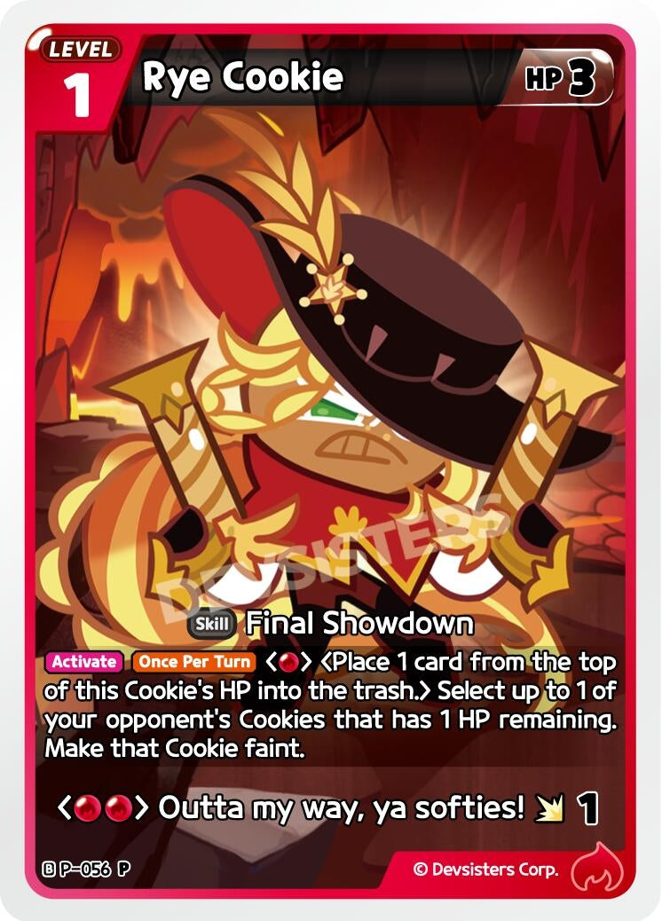 Image for Rye Cookie (P-056) (P) - CookieRun: Braverse TCG