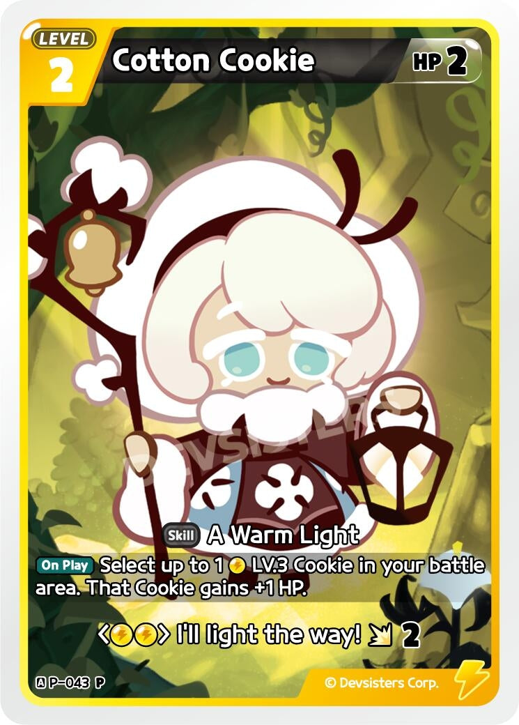 Image for Cotton Cookie (P-043) (P) - CookieRun: Braverse TCG