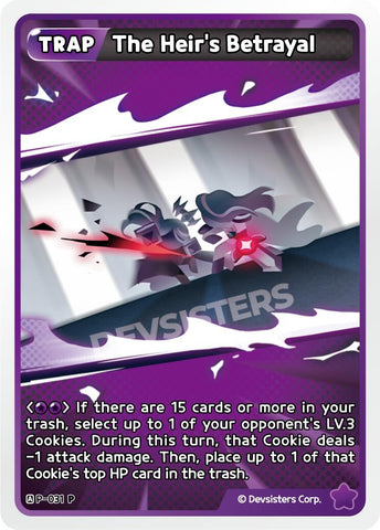 Image for The Heir's Betrayal (box topper) (P-031) (P) - CookieRun: Braverse TCG