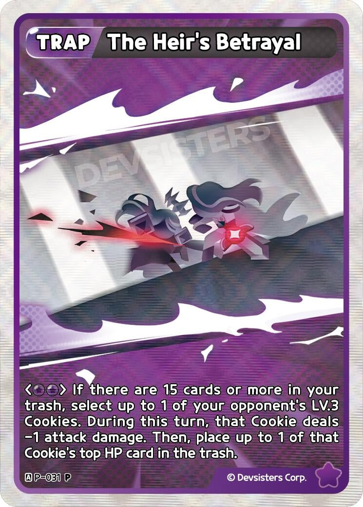 Image for The Heir's Betrayal (Participants prize) (P-031) (P) - CookieRun: Braverse TCG