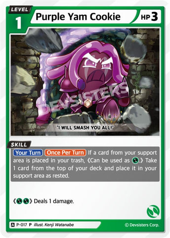 Image for Purple Yam Cookie (P-017) (P) - CookieRun: Braverse TCG
