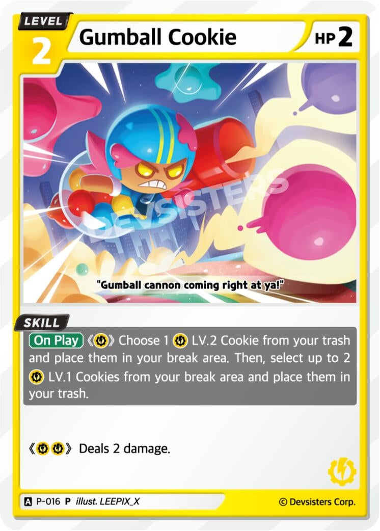 Image for Gumball Cookie (P-016) (P) - CookieRun: Braverse TCG