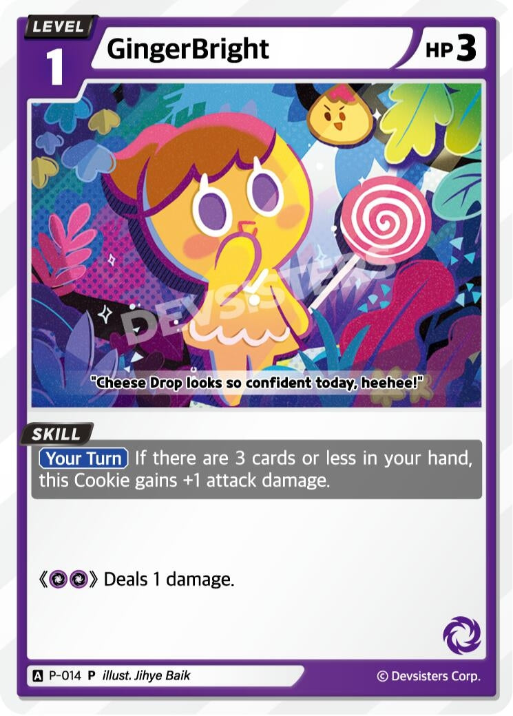 Image for GingerBright (014) (P-014) (P) - CookieRun: Braverse TCG