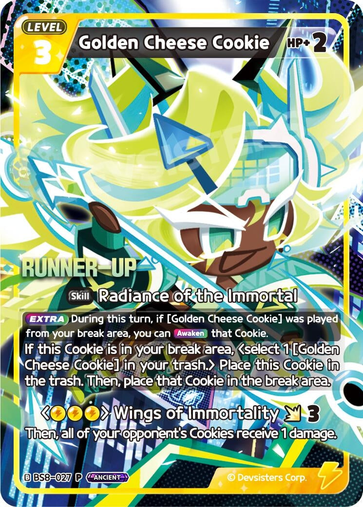 Image for Golden Cheese Cookie (Runner-up) (BS8-027) (P) - CookieRun: Braverse TCG