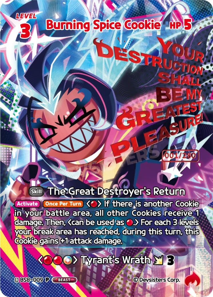 Image for Burning Spice Cookie (Serial Numbered) (BS8-009) (P) - CookieRun: Braverse TCG
