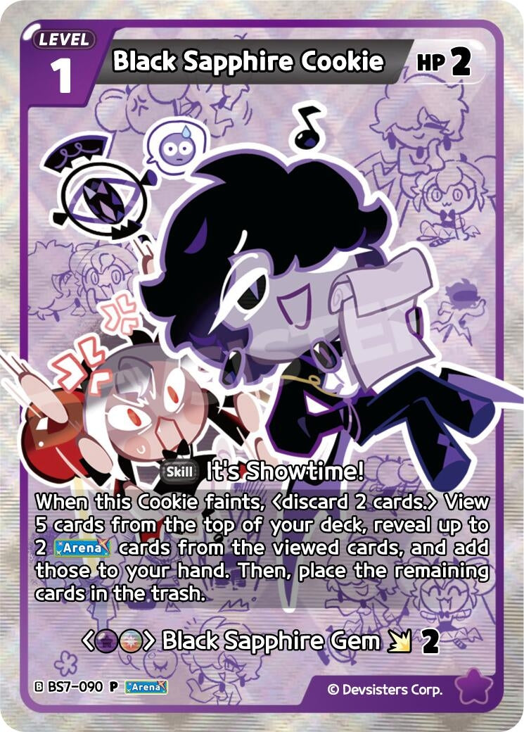 Image for Black Sapphire Cookie (090) (BS7-090) (P) - CookieRun: Braverse TCG