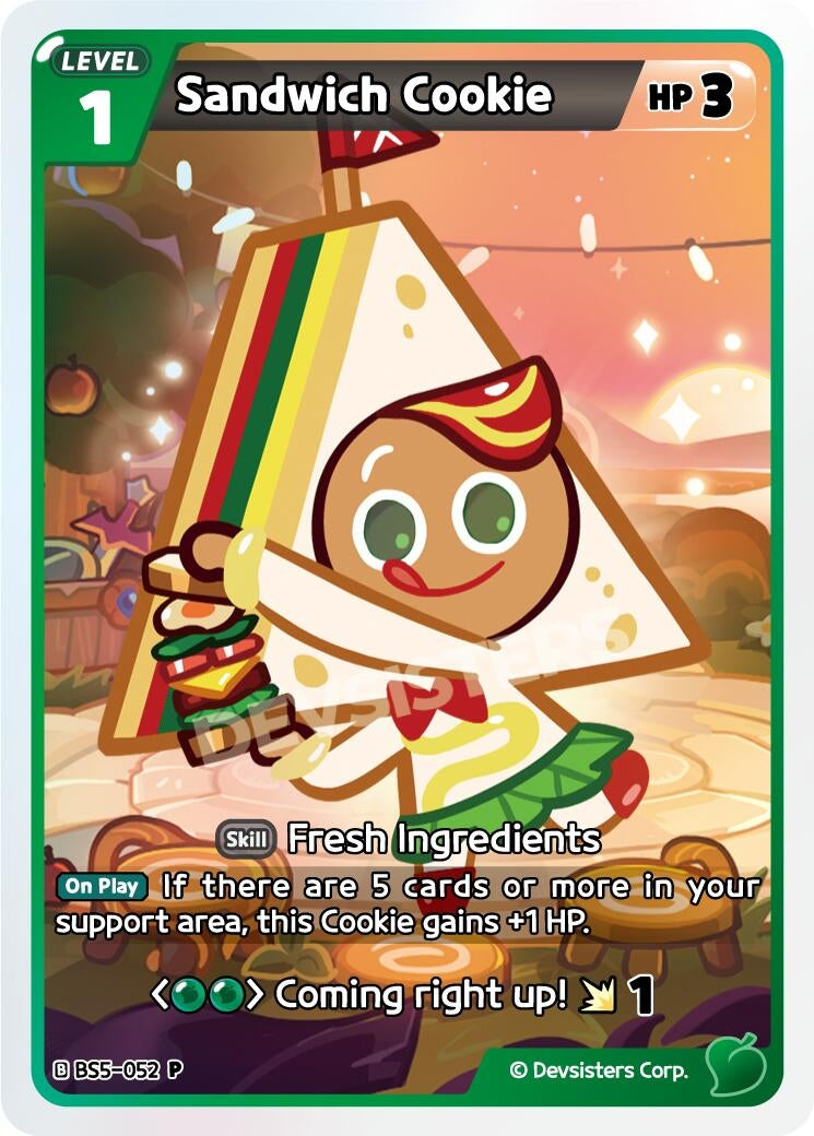 Image for Sandwich Cookie (BS5-052) (P) - CookieRun: Braverse TCG