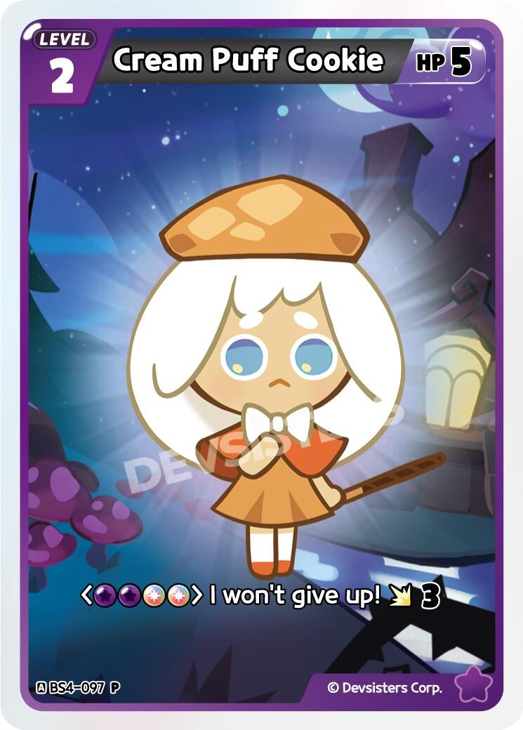 Image for Cream Puff Cookie (097) (BS4-097) (P) - CookieRun: Braverse TCG