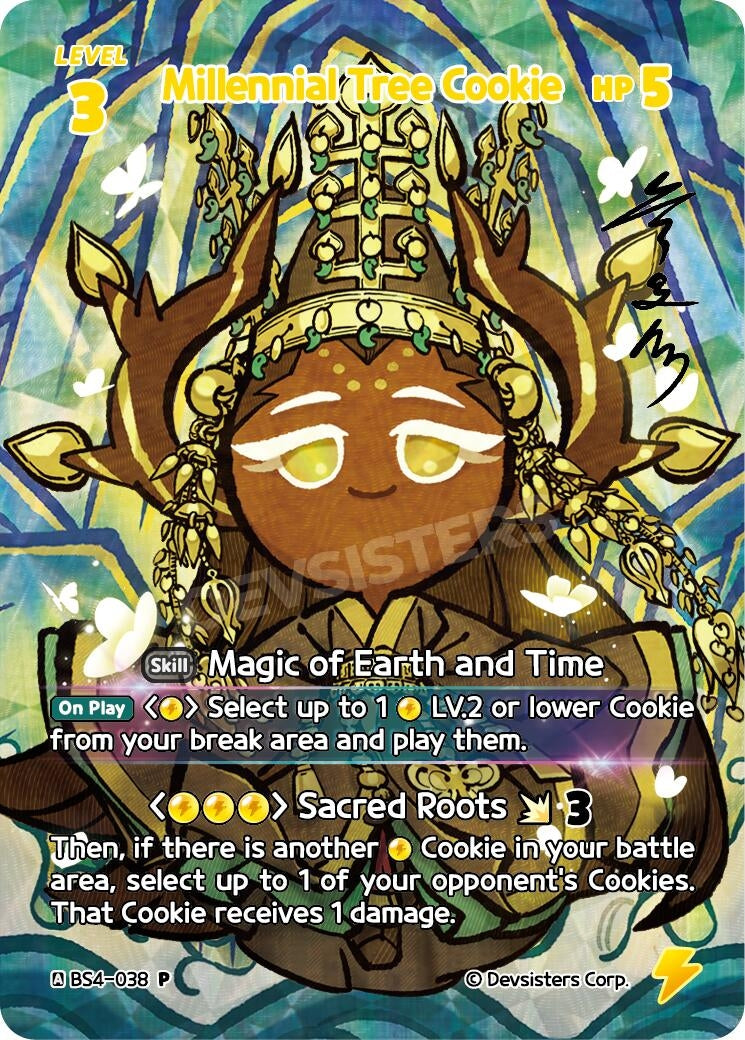 Image for Millennial Tree Cookie (BS4-038) (P) - CookieRun: Braverse TCG