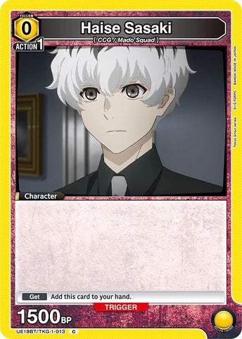 Image for Haise Sasaki (Box Topper Foil) (UE18BT/TKG-1-013) (UE18BT) - Union Arena
