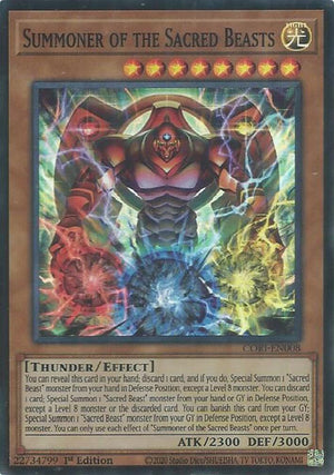Summoner of the Sacred Beasts [CORI-EN008] Super Rare