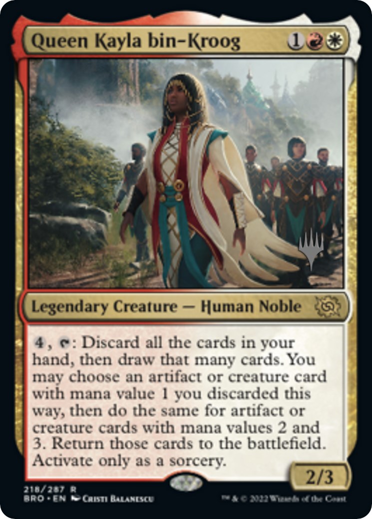 Kayla la reine bin-Kroog (Pack promo) [Promos de L'Exode de Phyrexia]