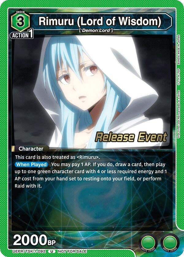 Image for Rimuru (Lord of Wisdom) (UEPR/TSK-1-092) (UE20BT_RE) - Union Arena