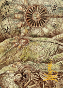 Carte artistique du Processeur phyrexian (Signature estampillée or) [Série artistique La Guerre des frères]