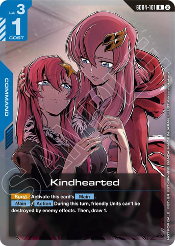 Image for Kindhearted (Store Tournament Participation Pack 05) (GD04-101) (GCG-PR) - Gundam Card Game