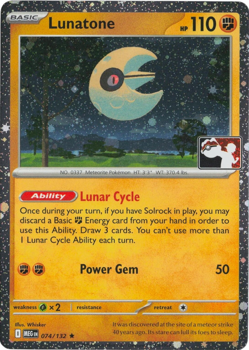 Image for Lunatone - 074/132 (Cosmos Holo) (074/132) - Pokemon
