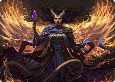 Farideh, carte d'art du Diable (Choisie) [Donjons & Dragons : Aventures dans les Royaumes Oubliés - Série d'illustrations]