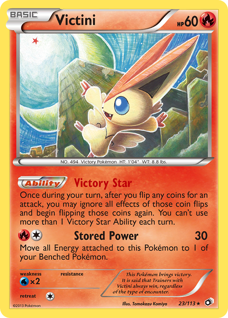 Victini (23/113) (Exclusiva de Baraja Temática) [Negro y Blanco: Tesoros Legendarios]