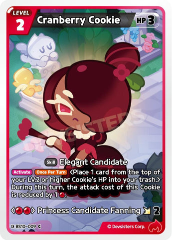 Image for Cranberry Cookie (BS10-009) (BS10-BS11) - CookieRun: Braverse TCG