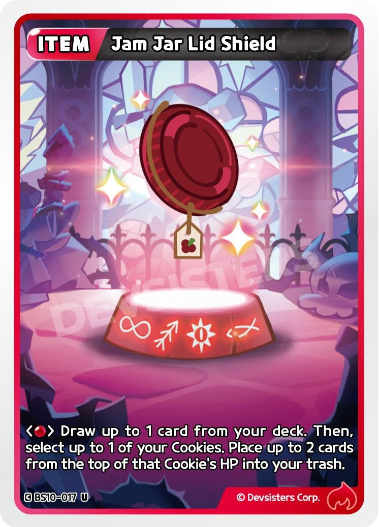 Image for Jam Jar Lid Shield (BS10-017) (BS10-BS11) - CookieRun: Braverse TCG