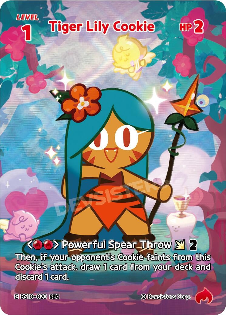 Image for Tiger Lily Cookie (SEC) (BS10-020) (BS10-BS11) - CookieRun: Braverse TCG