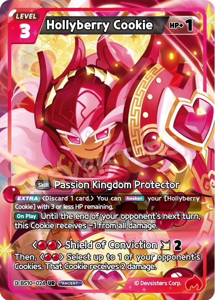 Image for Hollyberry Cookie (024) (BS10-024) (BS10-BS11) - CookieRun: Braverse TCG