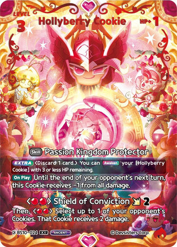 Image for Hollyberry Cookie (024) (EXR) (BS10-024) (BS10-BS11) - CookieRun: Braverse TCG