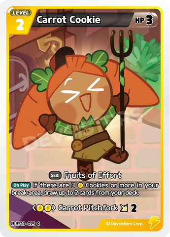 Image for Carrot Cookie (BS10-025) (BS10-BS11) - CookieRun: Braverse TCG