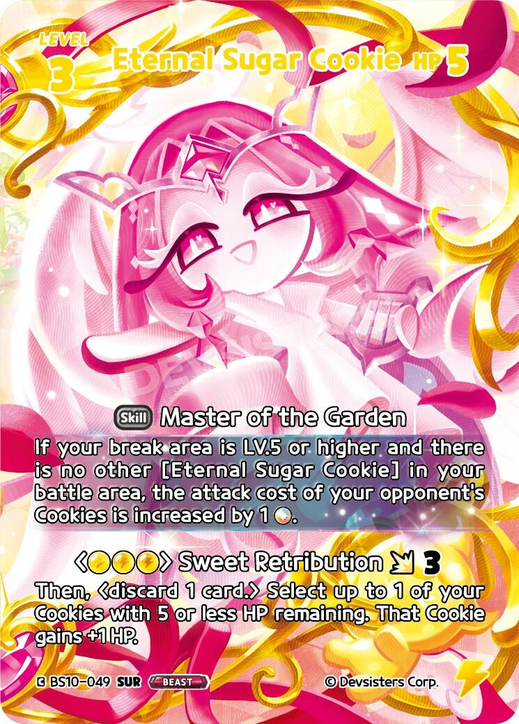 Image for Eternal Sugar Cookie (049) (SUR) (BS10-049) (BS10-BS11) - CookieRun: Braverse TCG