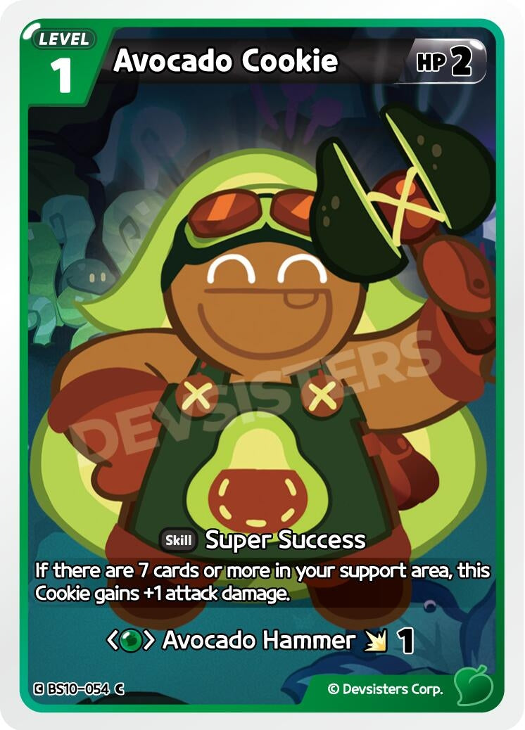 Image for Avocado Cookie (BS10-054) (BS10-BS11) - CookieRun: Braverse TCG
