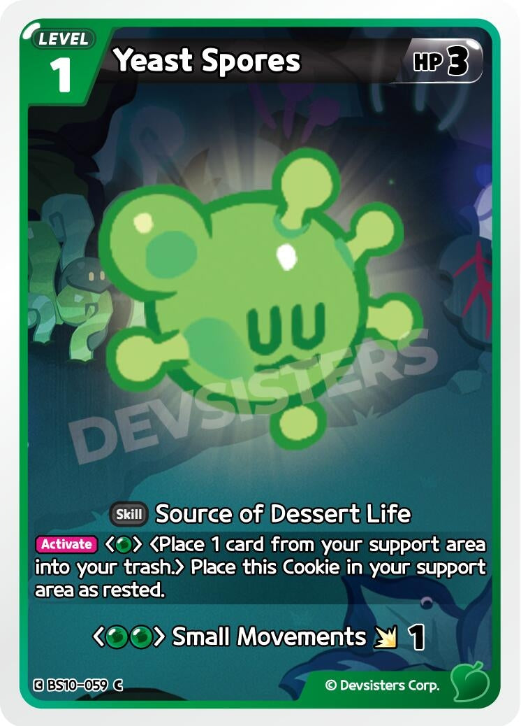 Image for Yeast Spores (BS10-059) (BS10-BS11) - CookieRun: Braverse TCG