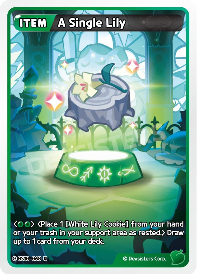 Image for A Single Lily (BS10-068) (BS10-BS11) - CookieRun: Braverse TCG