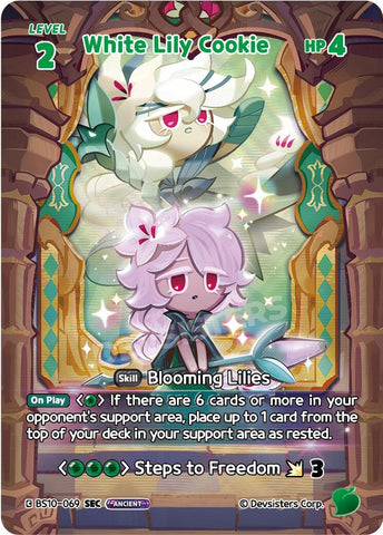 Image for White Lily Cookie (069) (SEC) (BS10-069) (BS10-BS11) - CookieRun: Braverse TCG