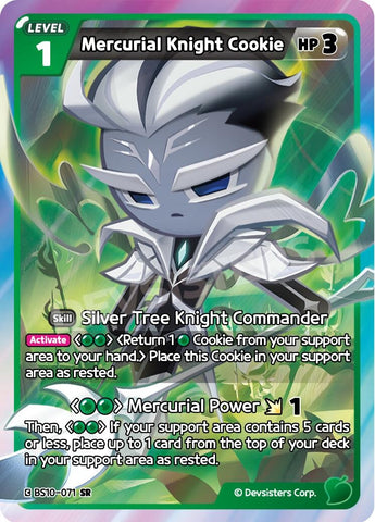 Image for Mercurial Knight Cookie (071) (BS10-071) (BS10-BS11) - CookieRun: Braverse TCG