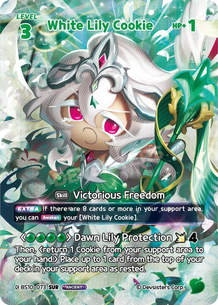 Image for White Lily Cookie (073) (SUR) (BS10-073) (BS10-BS11) - CookieRun: Braverse TCG