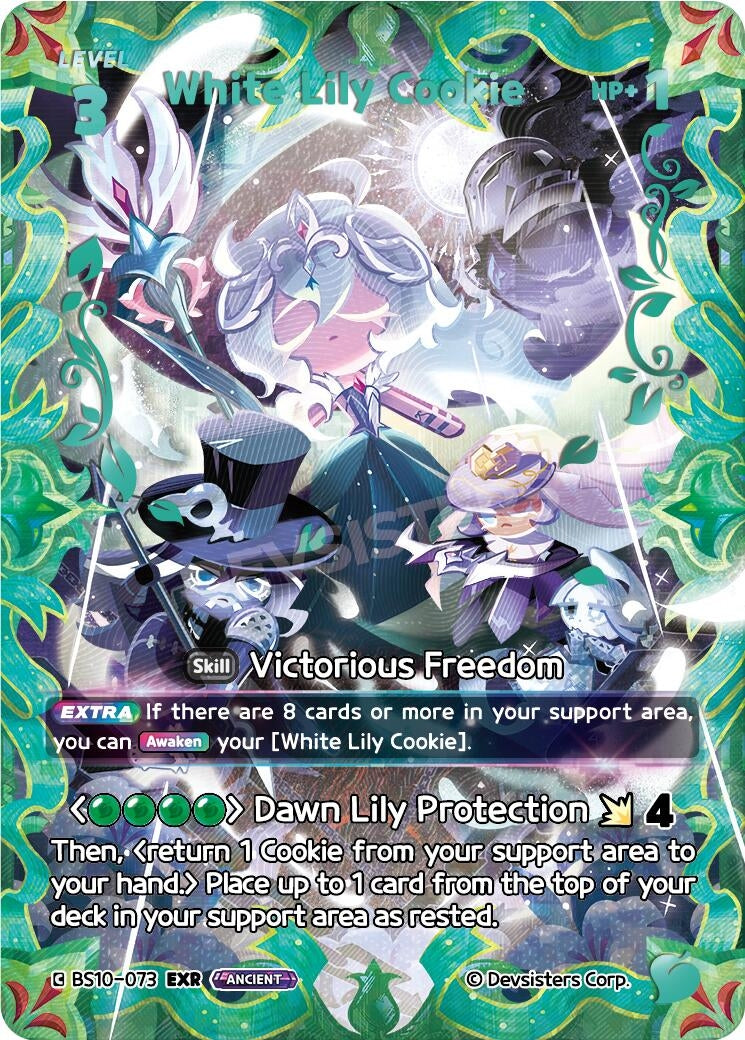 Image for White Lily Cookie (073) (EXR) (BS10-073) (BS10-BS11) - CookieRun: Braverse TCG