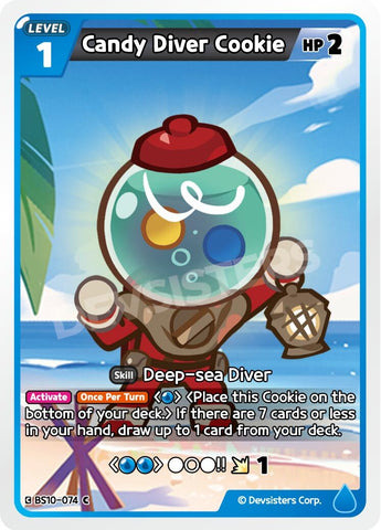 Image for Candy Diver Cookie (BS10-074) (BS10-BS11) - CookieRun: Braverse TCG