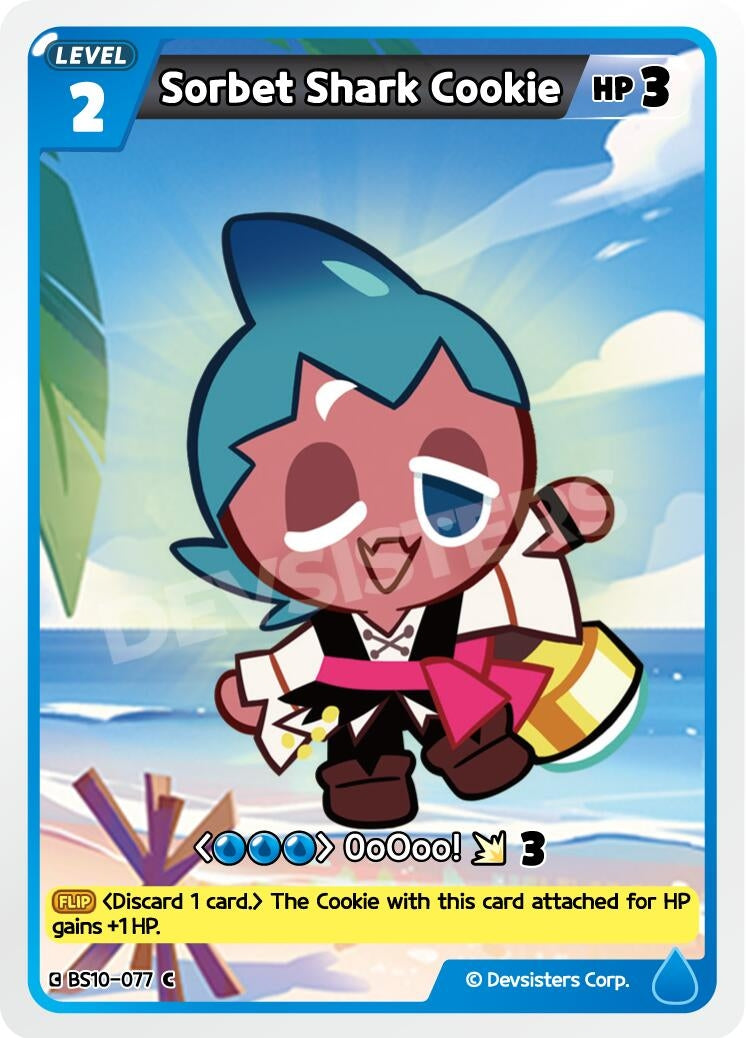 Image for Sorbet Shark Cookie (BS10-077) (BS10-BS11) - CookieRun: Braverse TCG