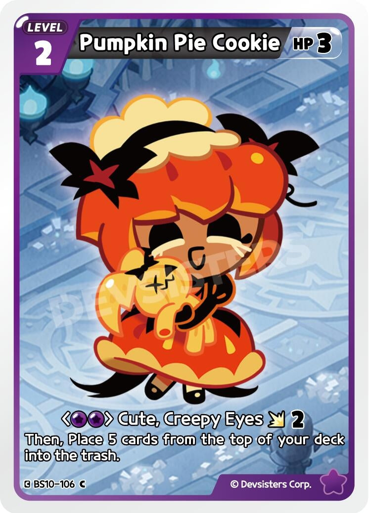 Image for Pumpkin Pie Cookie (BS10-106) (BS10-BS11) - CookieRun: Braverse TCG